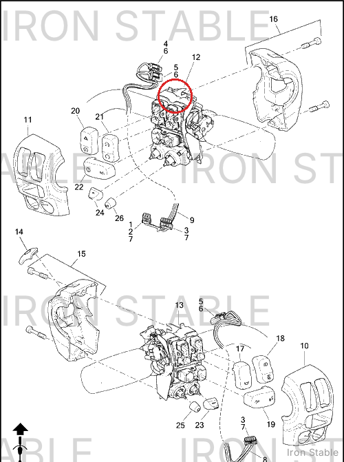 Harley-Davidson Switchpack Assembly, Rh, Backlit, Info