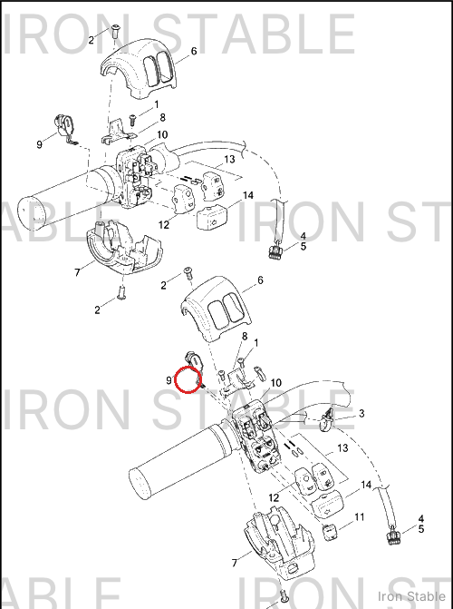 Harley-Davidson Hand Cont, Switch, Clutch Hydrau