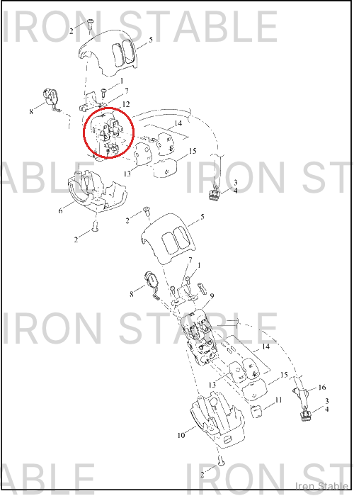 Harley-Davidson Hand Cont, Switch Module, Lh, Fog