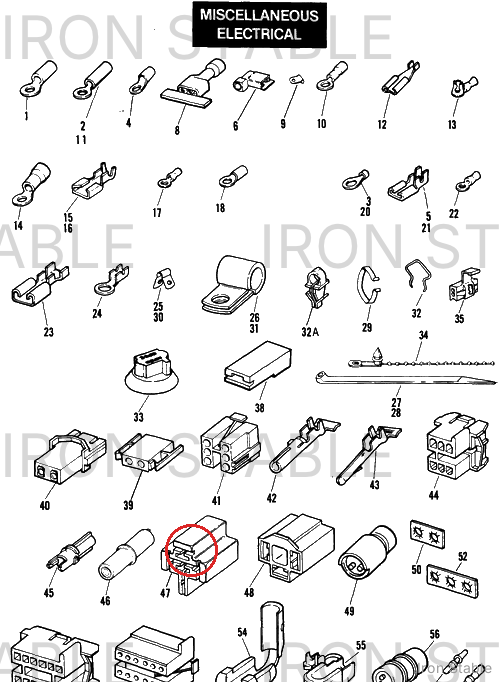 Harley-Davidson Housing, 5-Way/Female