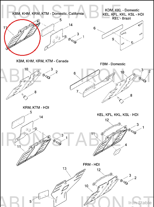 Harley-Davidson Bracket, Lic'se Plate