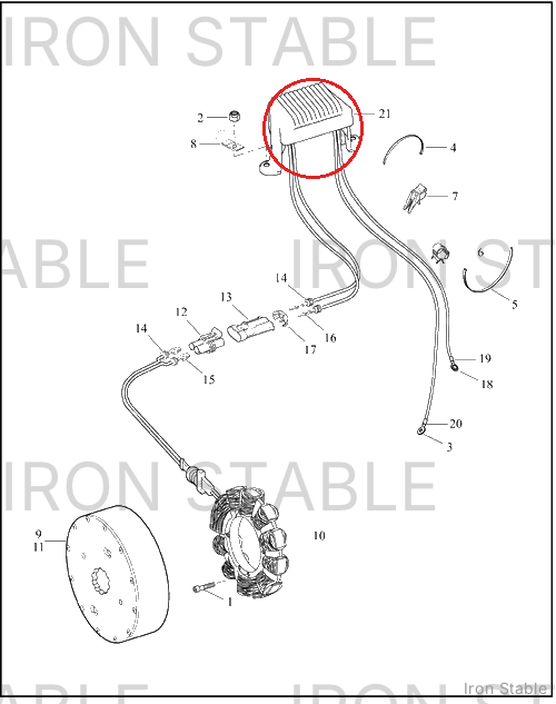Harley-Davidson Volt Regulator Assembly