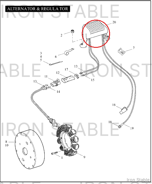 Harley-Davidson Volt Regulator Assembly