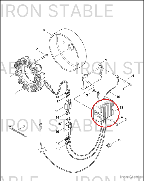 Harley-Davidson Volt Regulator Assembly