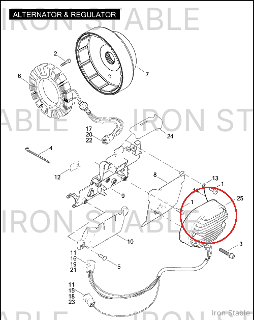 Harley-Davidson Volt Regulator, 3-Phase