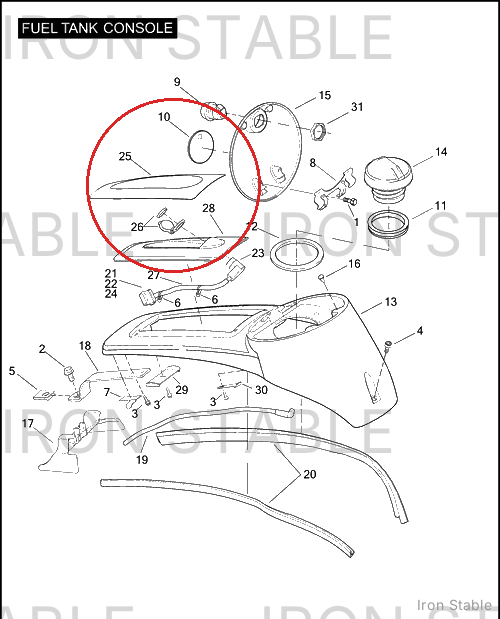 Harley-Davidson Trim, Intk/Ftk Cover, X