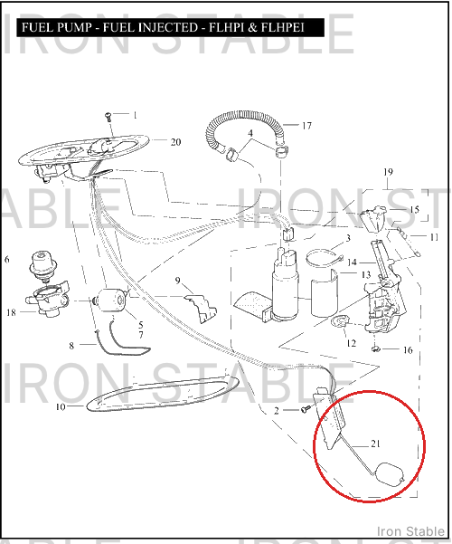 Harley-Davidson Sender, Fuel Lever