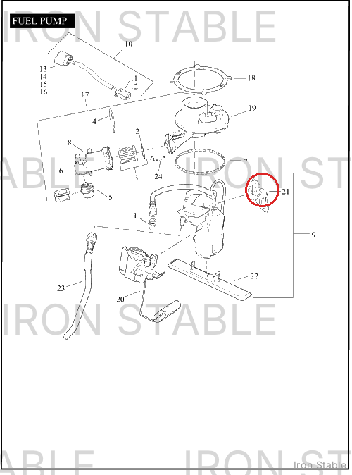 Harley-Davidson Elec-Harness, F'pump Module