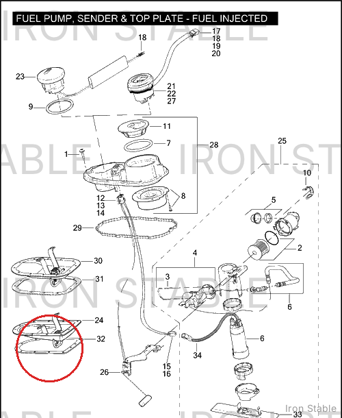 Harley-Davidson Seal, F'tank/Top Plt