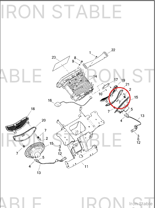Harley-Davidson Gasket, Lh-Speaker Grill