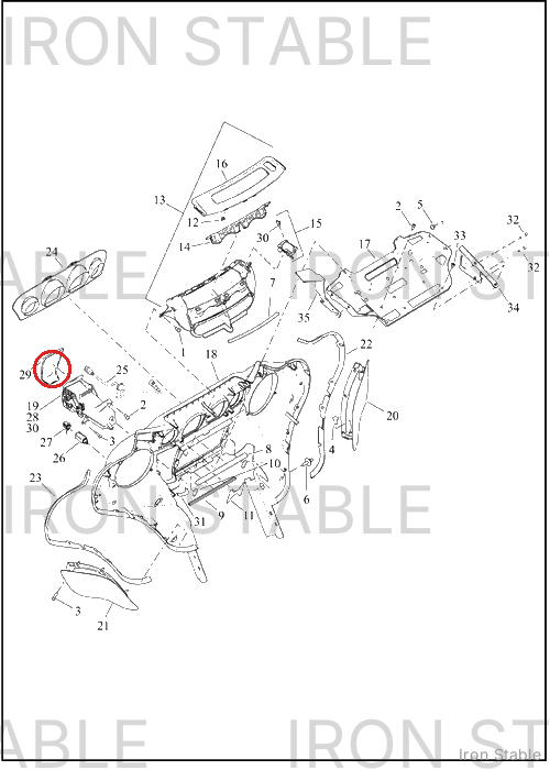 Harley-Davidson Stor Compt, Media, Door, Fairing, 
