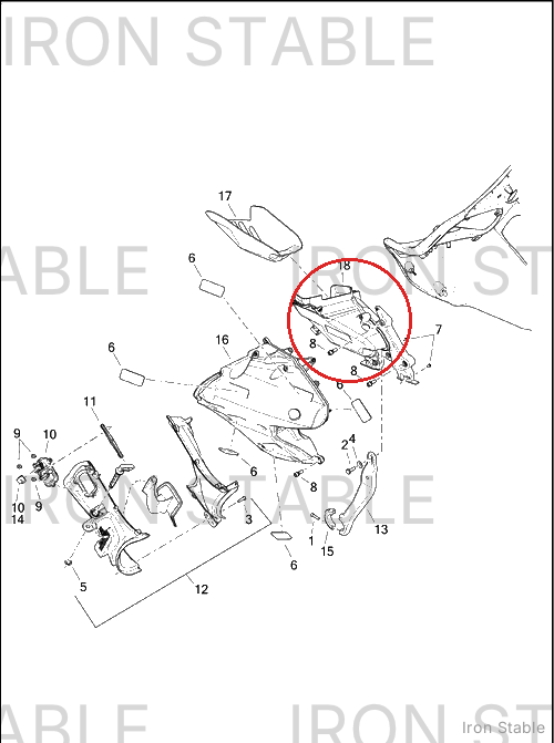 Harley-Davidson Media Storage Compt Assembly, Rh