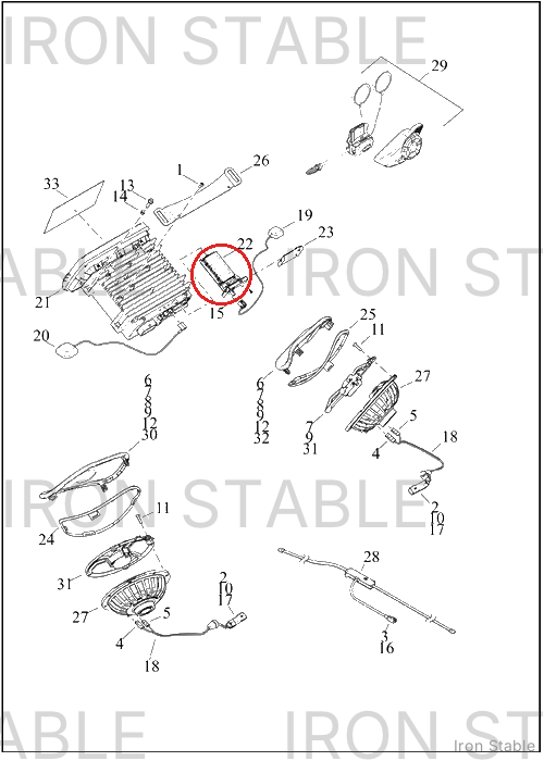Harley-Davidson Radio, Satl, Xm Module