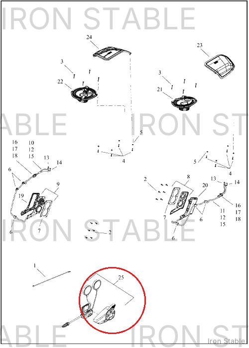Harley-Davidson Sub-Assembly, Infot, Headset, 30k, Cra