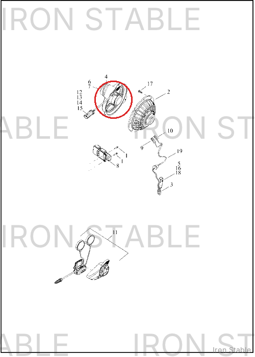 Harley-Davidson Infot Mt Sub-Component, Gasket, Spkr