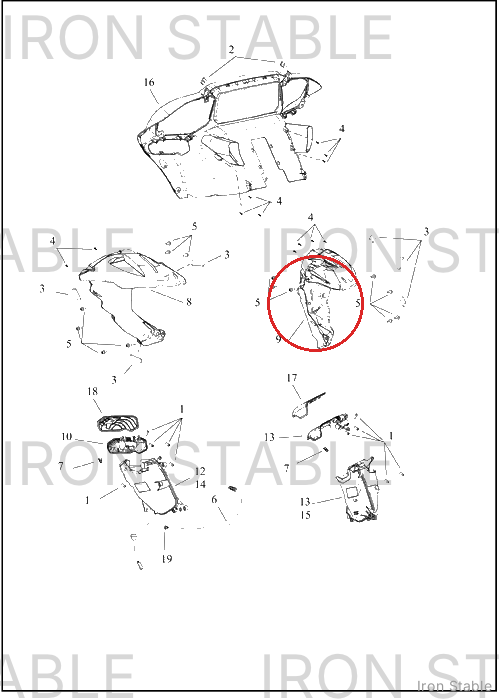 Harley-Davidson Encl, Spkr, Lh