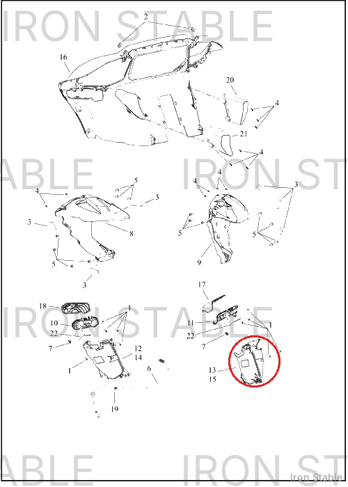 Harley-Davidson Stor Compt, Media, Weldment, Lh