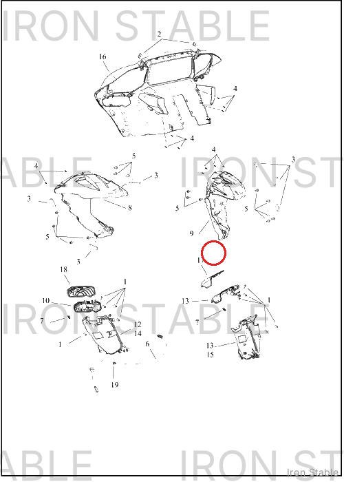 Harley-Davidson Stor Compt, Media, Door, Outer, Lh