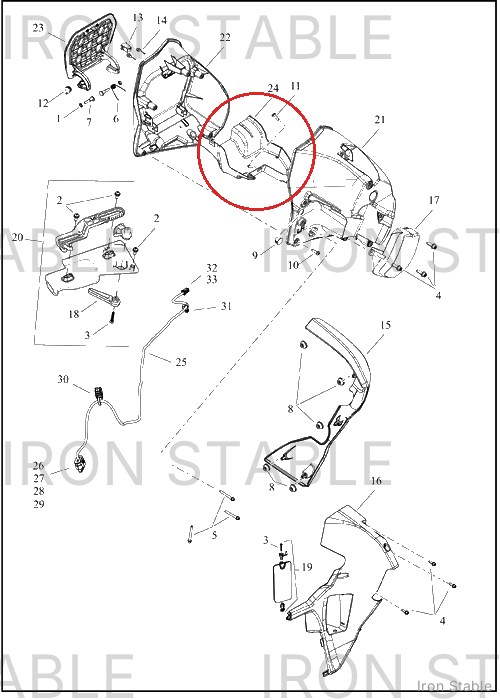 Harley-Davidson Stor Compt, Media, Tray, Lh