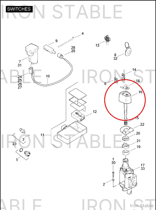 Harley-Davidson Knob Ign Sw (Req Keycode)
