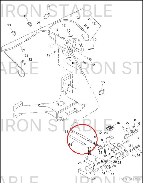 Harley-Davidson Cable Assembly, Parkg Brake