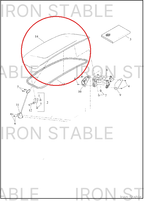 Harley-Davidson Body, Trike, Sub-Assembly Trunk Door