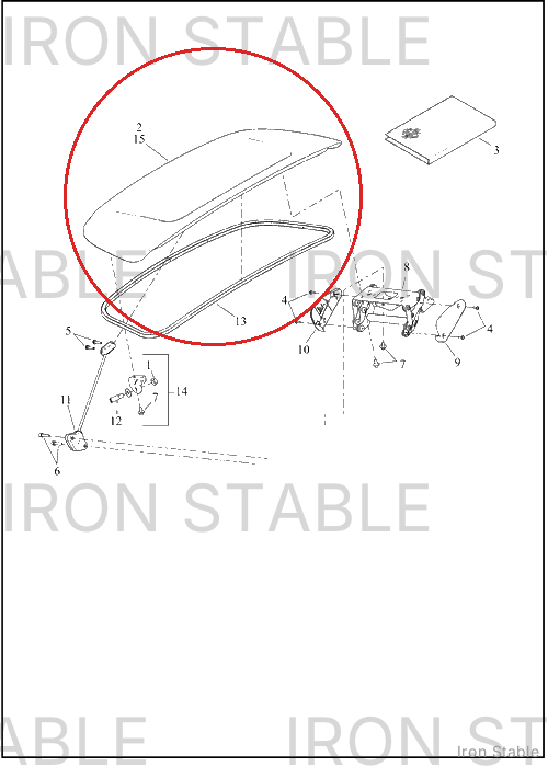 Harley-Davidson Body, Trike, Sub-Assembly Trunk Door