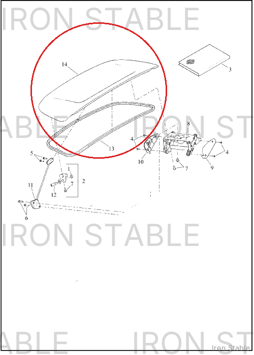 Harley-Davidson Body, Trike, Sub-Assembly Trunk Door