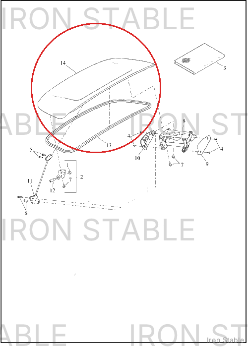 Harley-Davidson Body, Trike, Sub-Assembly Trunk Door