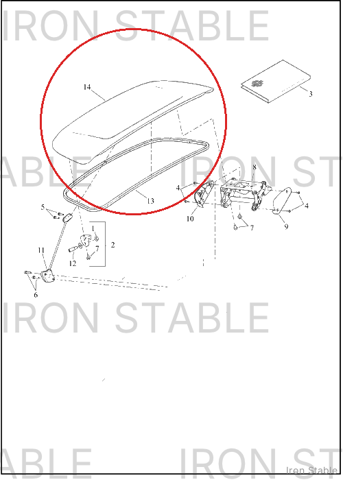 Harley-Davidson Body, Trike, Sub-Assembly Trunk Door