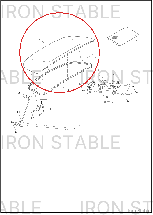 Harley-Davidson Body, Trike, Sub-Assembly Trunk Door
