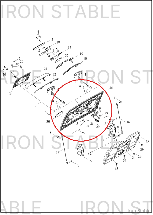 Harley-Davidson Body, Trike, Trunk Door Assembly, Hdi