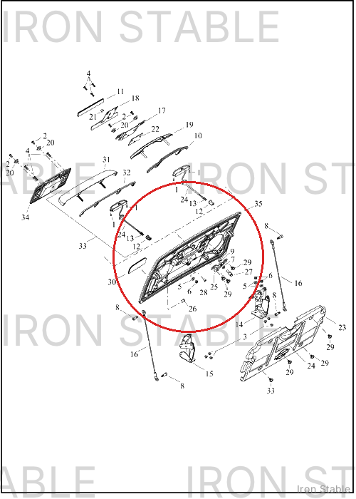 Harley-Davidson Body, Trike, Trunk Door Assembly, Hdi
