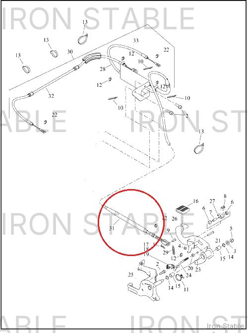 Harley-Davidson Brake, Prkg, Cable, Primary