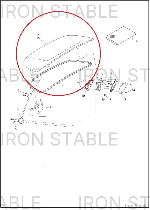 Harley-Davidson Door Assembly, Trnk, Flrt, Blu Max