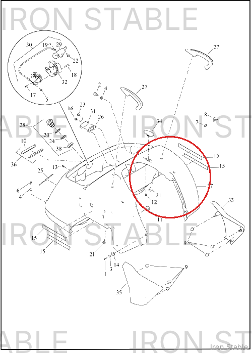 Harley-Davidson Body, Trike, Svce Assembly, Rr, Solid