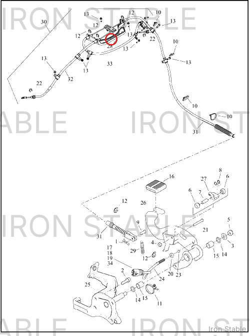 Harley-Davidson Brake, Prkg, Bracket