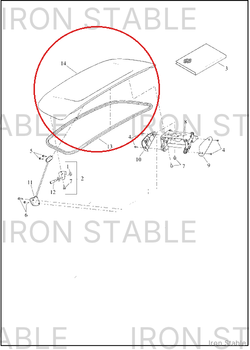 Harley-Davidson Body, Trike, Sub-Assembly Trunk Door
