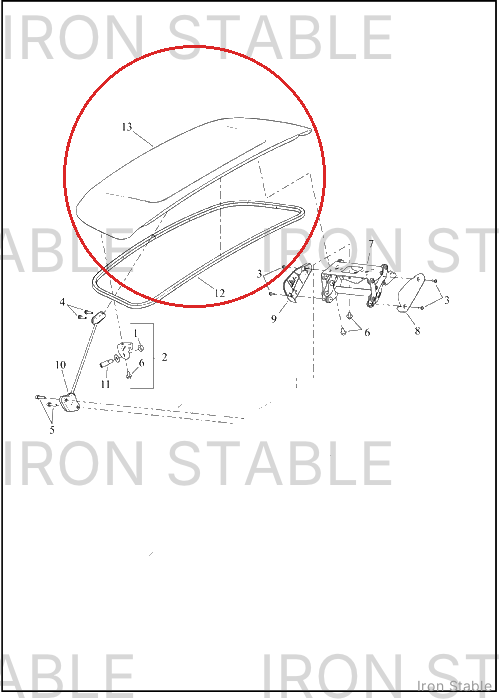 Harley-Davidson Body, Trike, Sub-Assembly Trunk Door