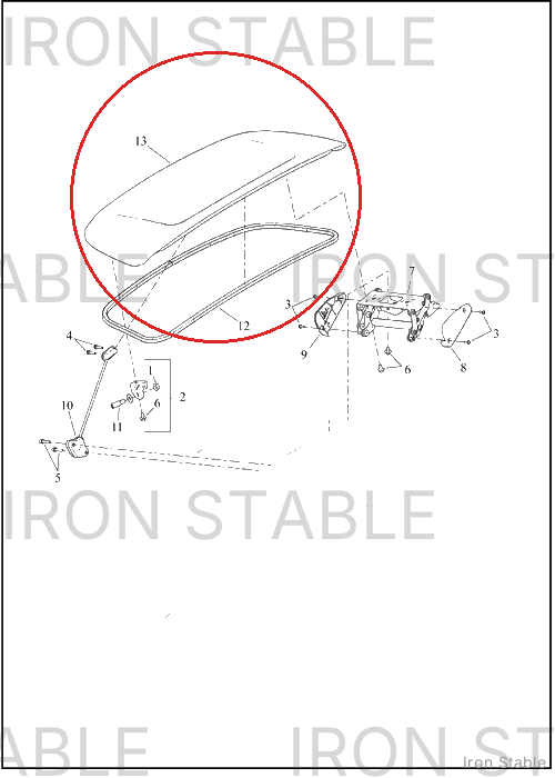 Harley-Davidson Body, Trike, Sub-Assembly Trunk Door