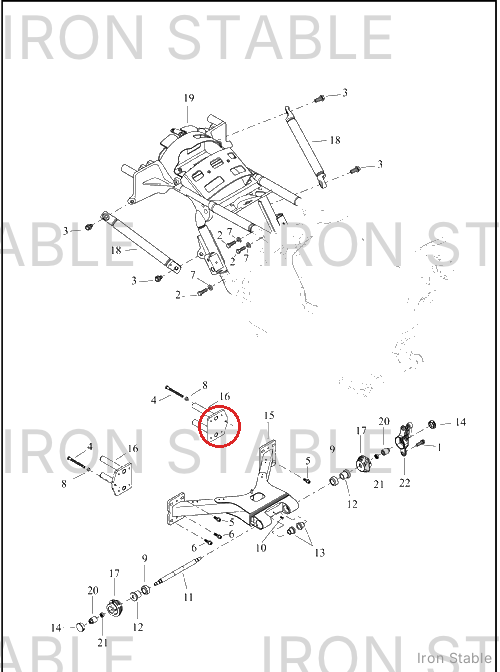 Harley-Davidson Adapter Plate Assembly, Swgarm