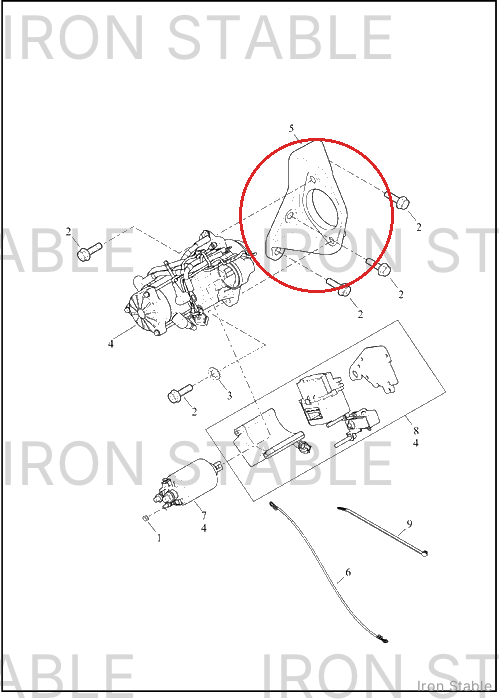 Harley-Davidson Bracket, Chas Struct Mounting, Mach
