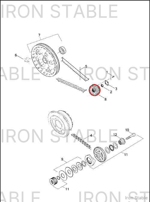 Harley-Davidson Sprocket, Xmsn Out, 30t/Beltdrv