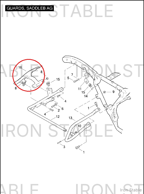Harley-Davidson Filler Strip, Lh-Saddlebag, Pntd