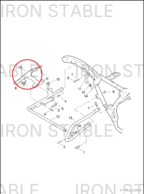 Harley-Davidson Filler Strip, Lh-Saddlebag