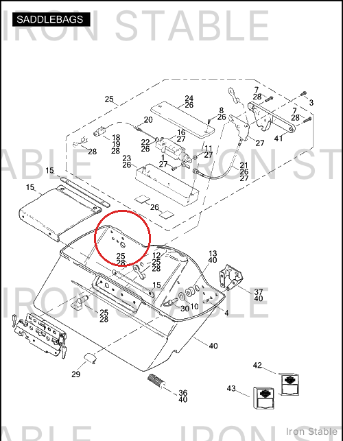 Harley-Davidson Cover Assembly, Lh/Saddlebag