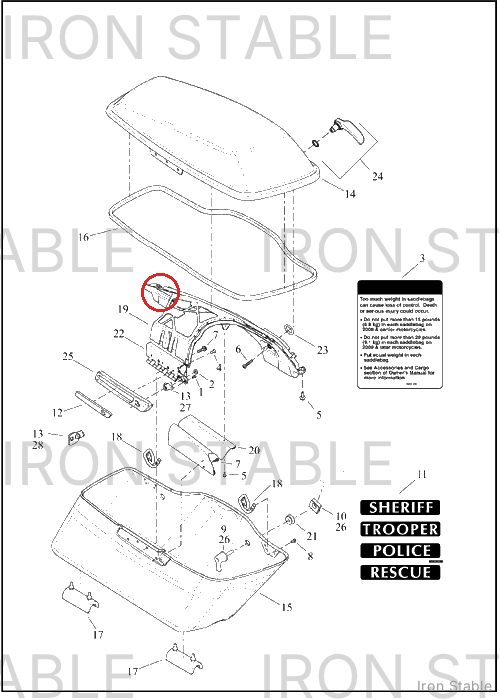 Harley-Davidson Latch Assembly, Lh Saddlebag