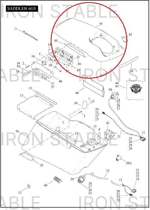 Harley-Davidson Cover, S-Bag, X