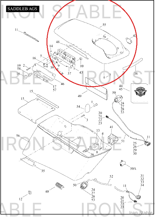 Harley-Davidson Cover, S-Bag, X