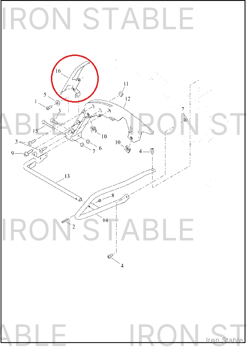Harley-Davidson Filler Strip, S-Bag, X